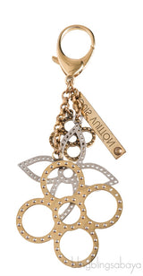 Monogram Bi-color Metal Charm