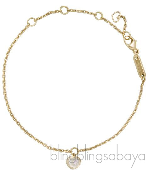 Yellow Gold Pink Sapphire Bracelet