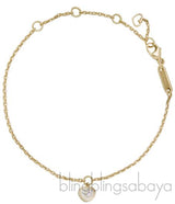 Yellow Gold Pink Sapphire Bracelet