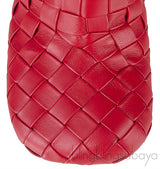 Bottega Veneta Red Bold Intrecciato Mule