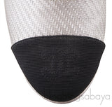 CC Silver Lace Up Cap Toe Shoes