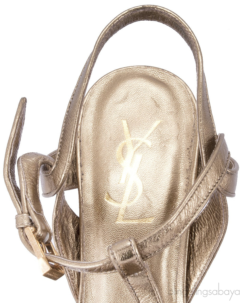 Gold Leather Tribute Sandals