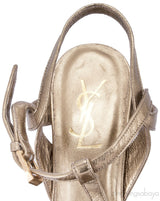 Gold Leather Tribute Sandals