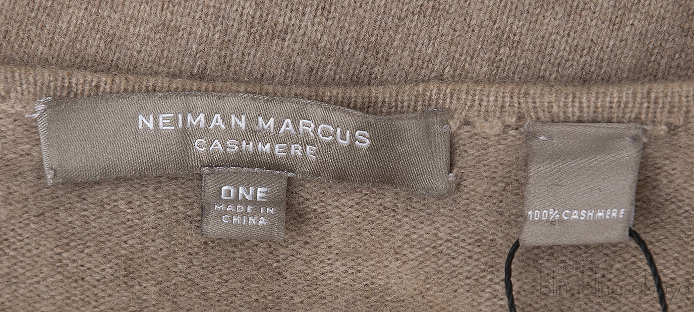 Brown Cashmere Poncho