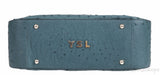 Yves Saint Laurent Green Ostrich Top Handle Bag