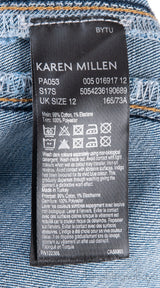 Blue Side Stripe Skinny Jeans