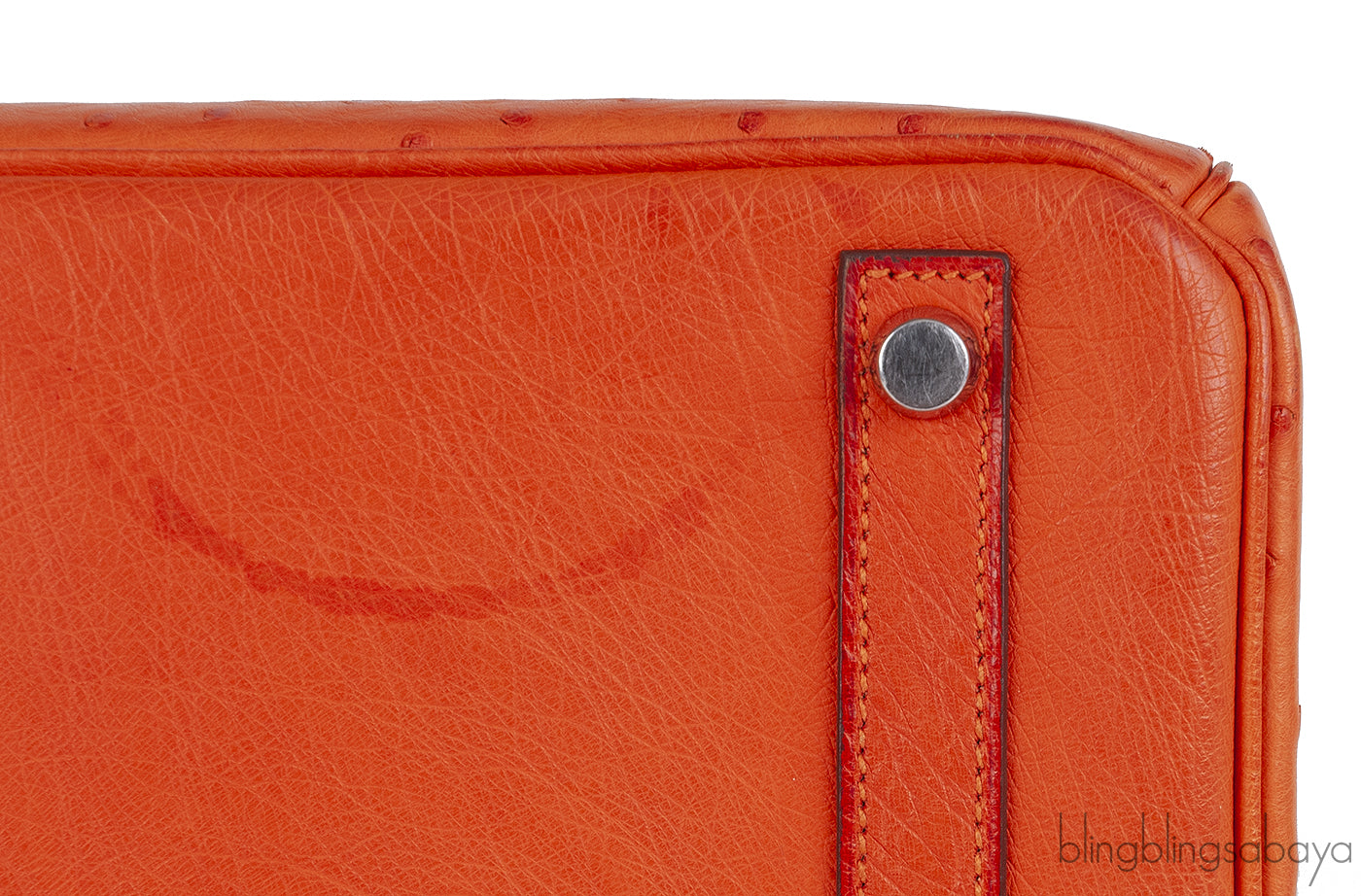 Hermes Birkin 30 Orange Ostrich PHW