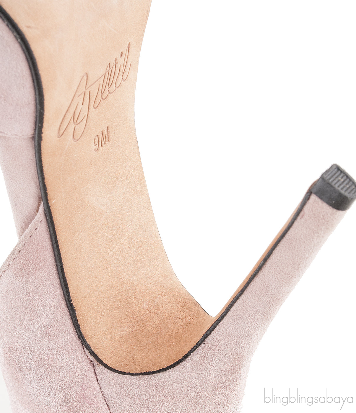 Old Rose Bow Suede Pump