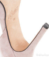 Old Rose Bow Suede Pump