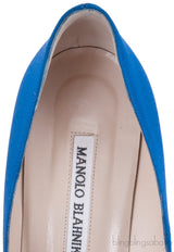 Blue Hangisi Satin Pump