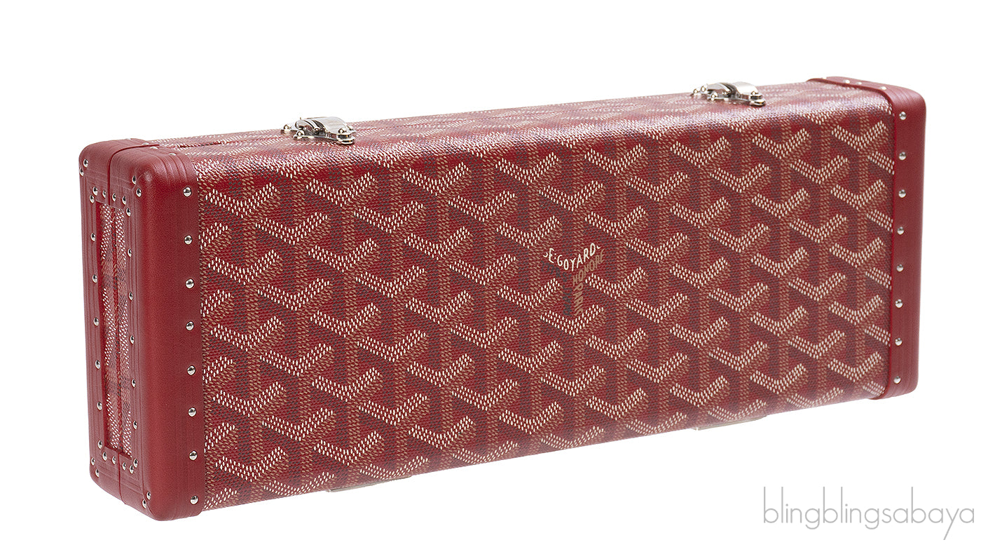 Goyard Saint Honore Trunk Bag Burgundy