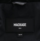 Mackage Black Elle Hooded Belted Shearling-trimmed Padded Ski Suit