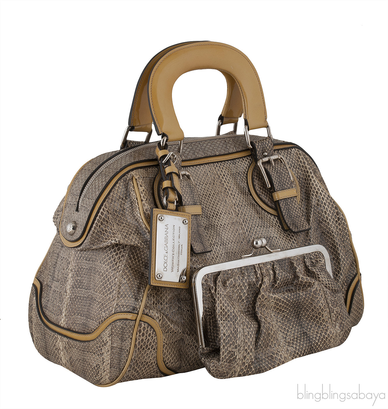Miss Romantique Python Bag