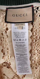 GG Stripe Lace Polo Dress