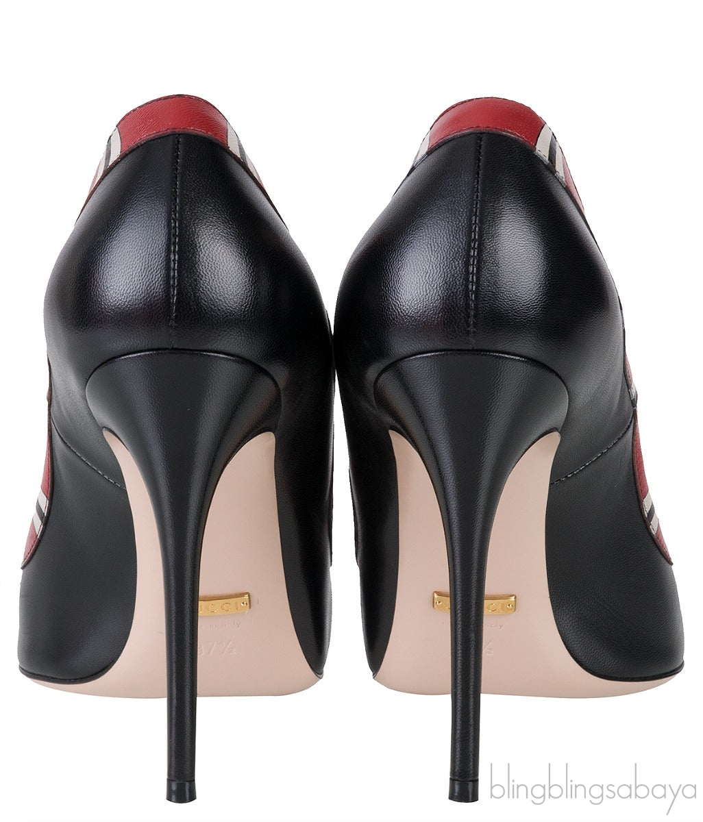 Black Yoko Snake High Heels