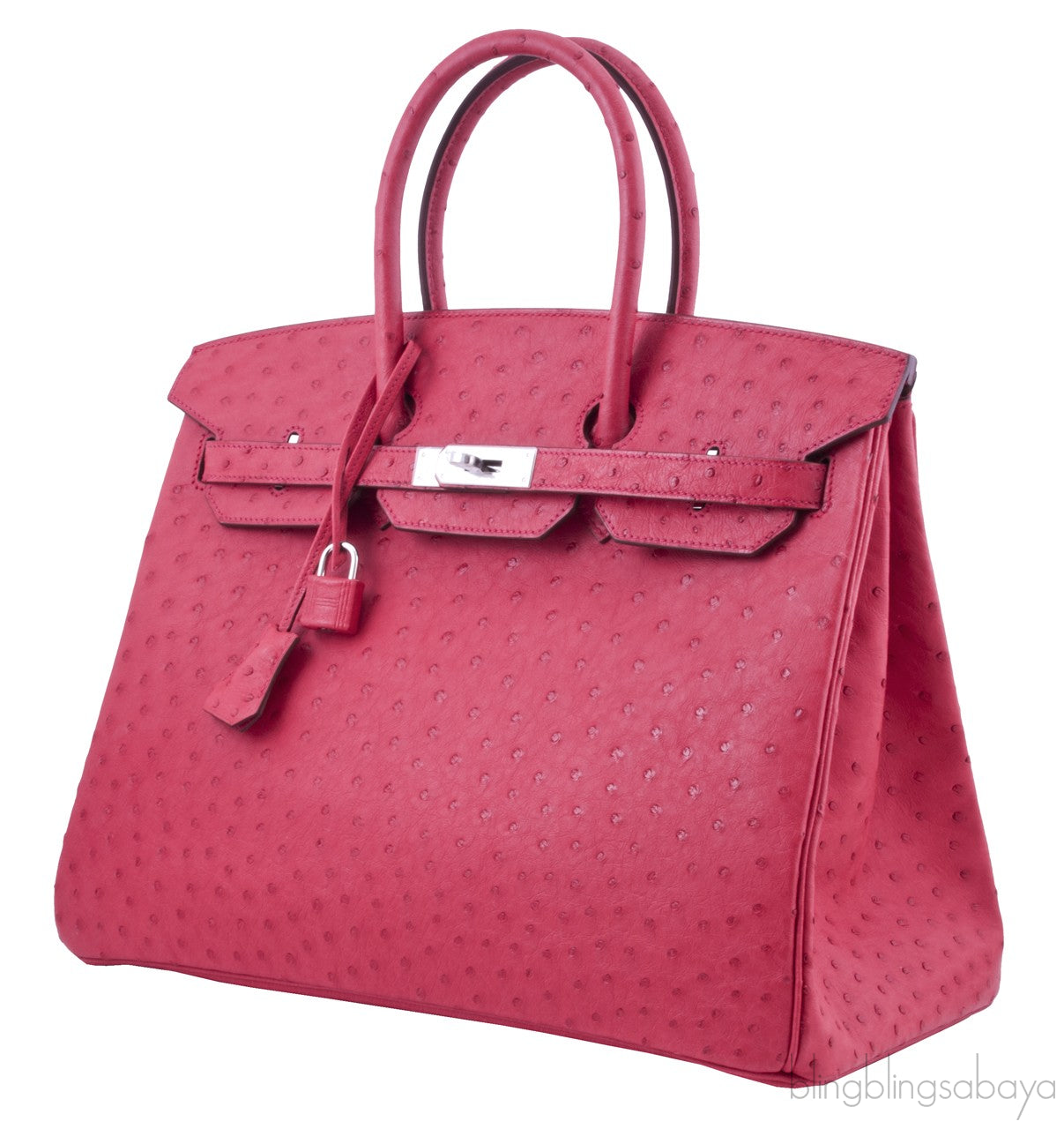 Birkin 35 Ostrich Bougainvillier