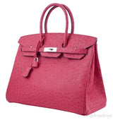 Birkin 35 Ostrich Bougainvillier