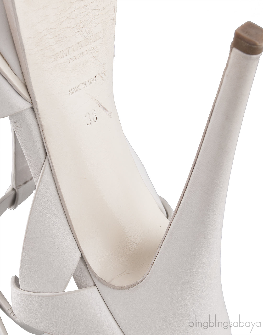 Tribute White Matte Heels