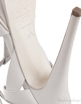 Tribute White Matte Heels