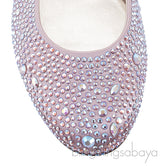 Gina Light Pink Crystal Ballet Shoes