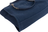 Chanel Blue Deuville Small Canvas Tote Bag GHW