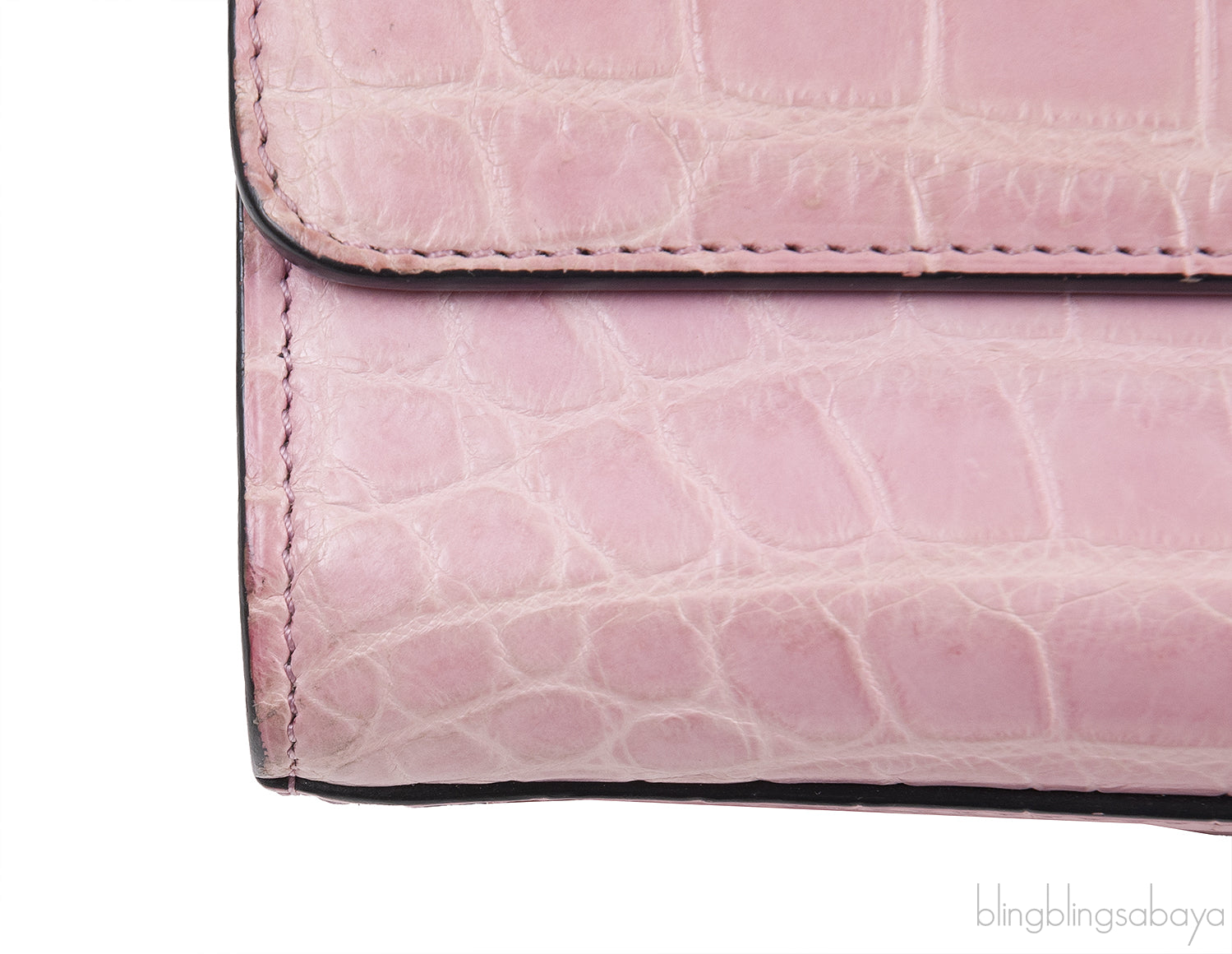 Moynat Rejane PM Pink Nilo Crocodile