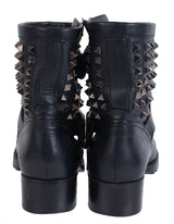 Valentino Garavani Black Rockstud Ankle Boots 41