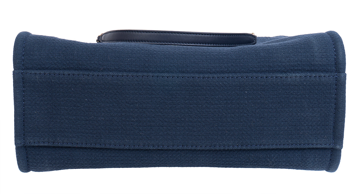 Chanel Blue Deuville Small Canvas Tote Bag GHW