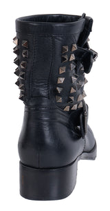 Valentino Garavani Black Rockstud Ankle Boots 41