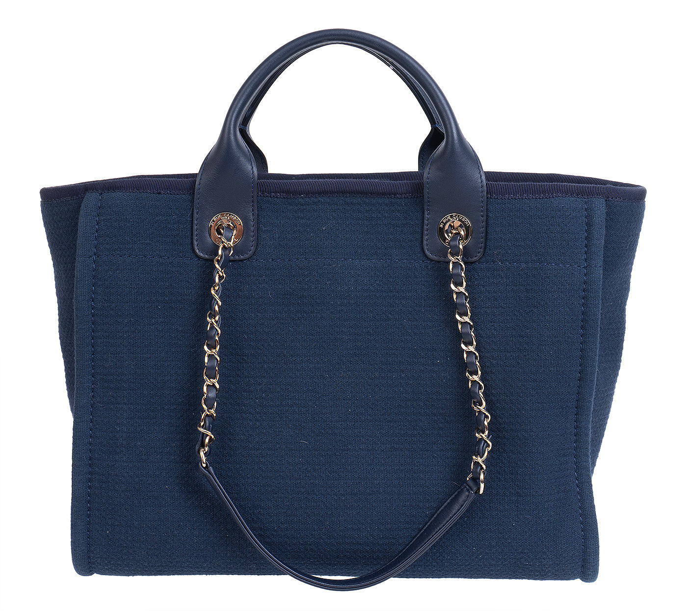 Chanel Blue Deuville Small Canvas Tote Bag GHW
