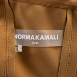 Norma Kamali Brown Corset Midi Dress
