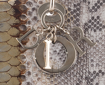 Lady Dior Natural & Gold Python*