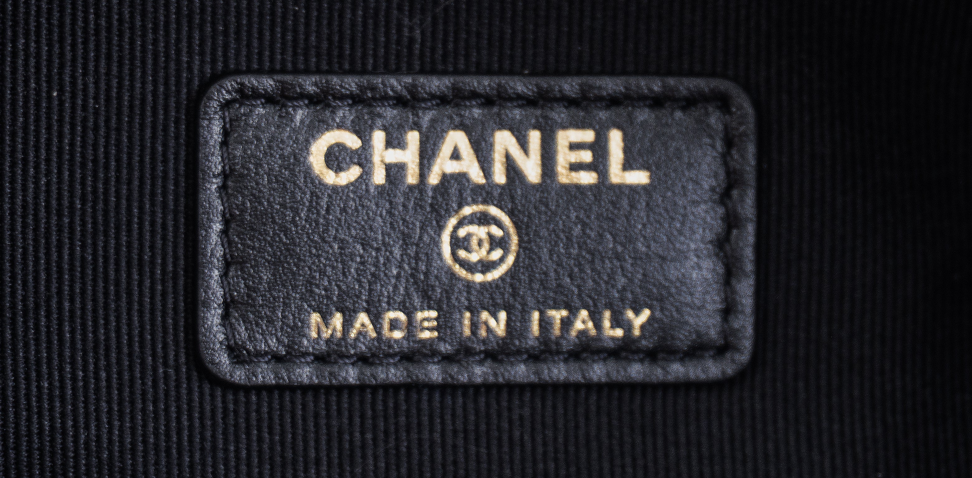 Chanel Nylon Grosgrain Large Lifestyle Pouch with Foldable Tote Bag