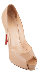 Very Prive 120 Nude Peep Toe Pump