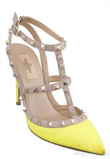 Neon Green Rockstud Pump