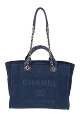 Chanel Blue Deuville Small Canvas Tote Bag GHW