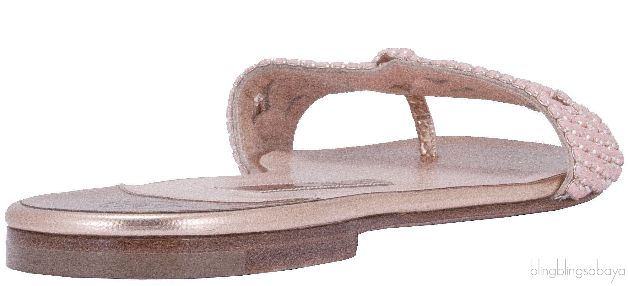 Peach & Rose Gold Slip-on Flat