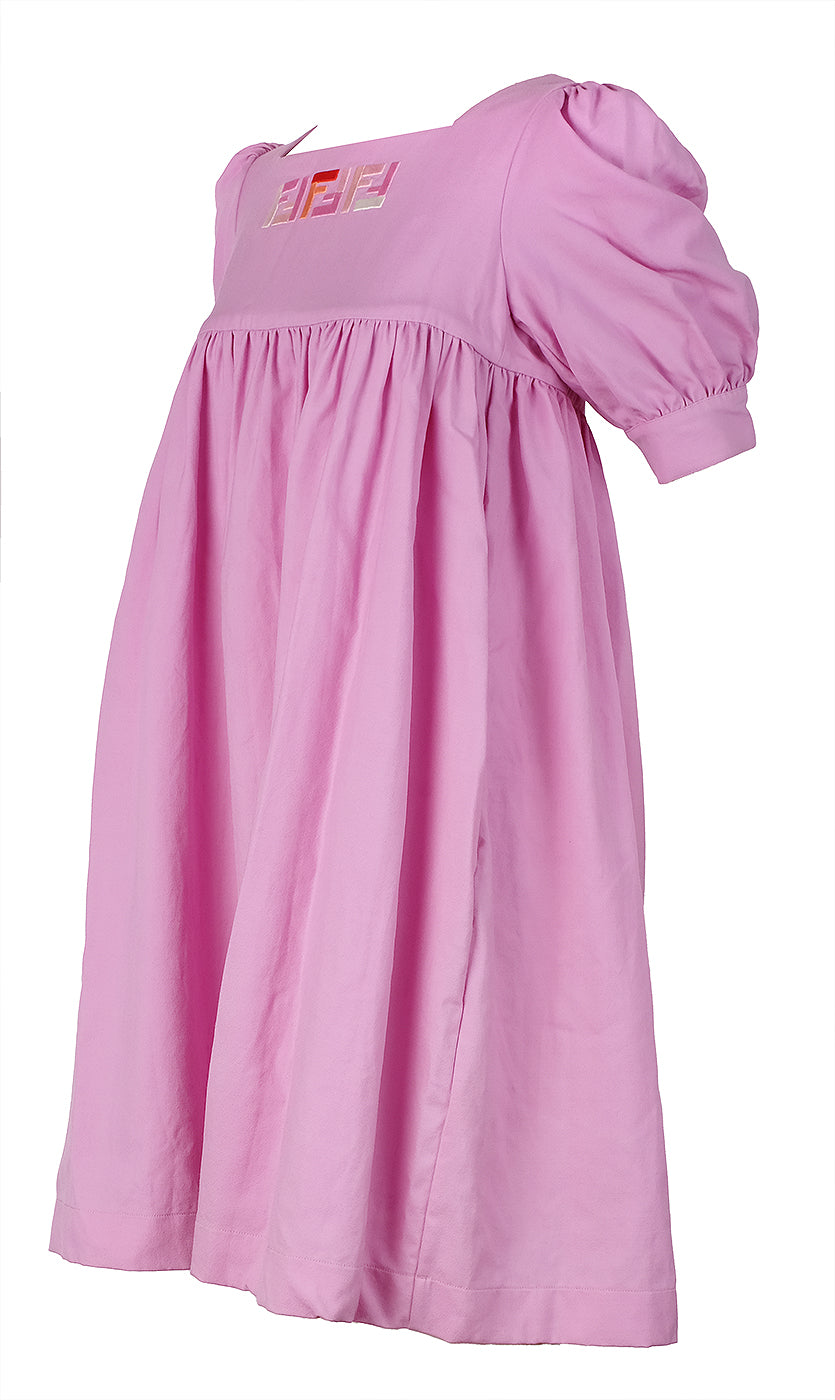 Fendi Purple FF Logo Kids Dress