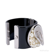 Black Soup Can Cuff Bracelet