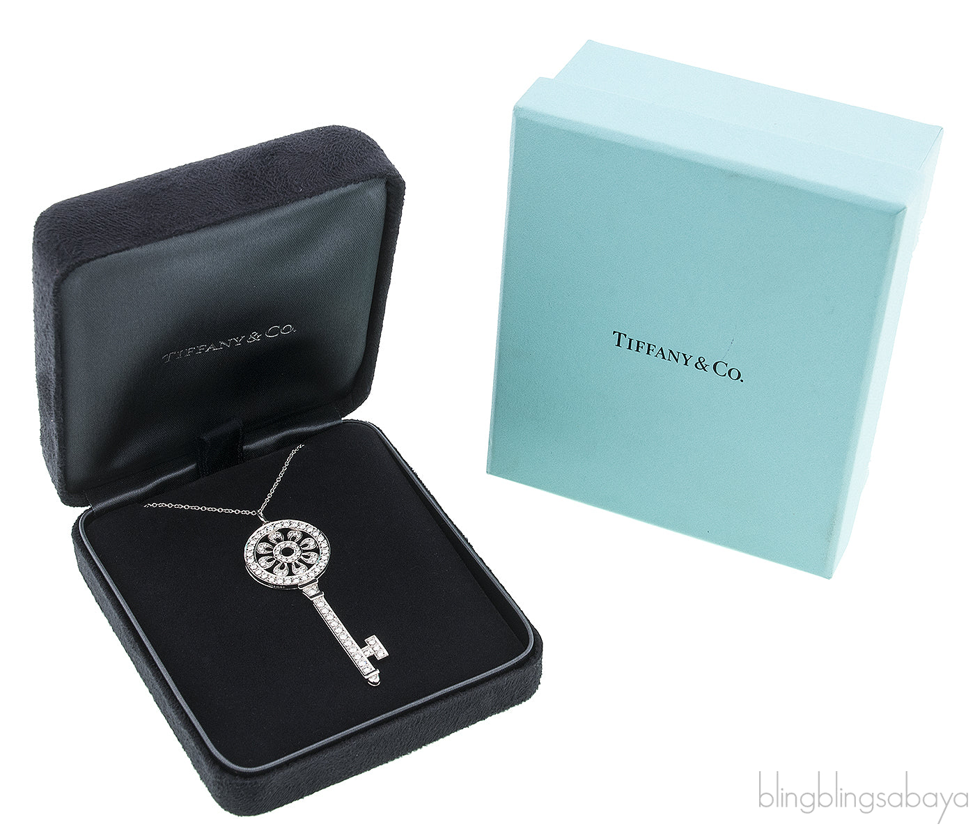 Petals Key Diamond Necklace
