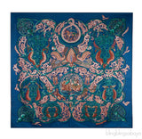 Cashmere Silk La Charmante Aux Animaux Scarf 140