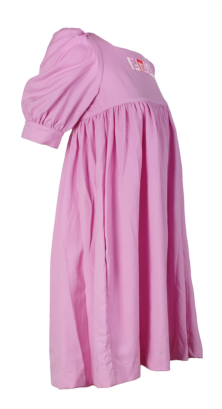 Fendi Purple FF Logo Kids Dress