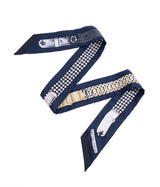 Hermes Le Tresor de Medor Blue Silk Twilly