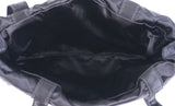 Chanel Nylon Grosgrain Large Lifestyle Pouch with Foldable Tote Bag
