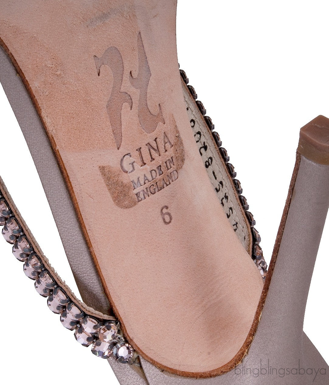 Flesh Crystal Embellished Sandals