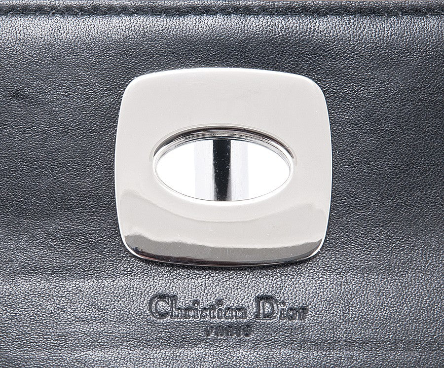Charming Lock Black Satin Wallet