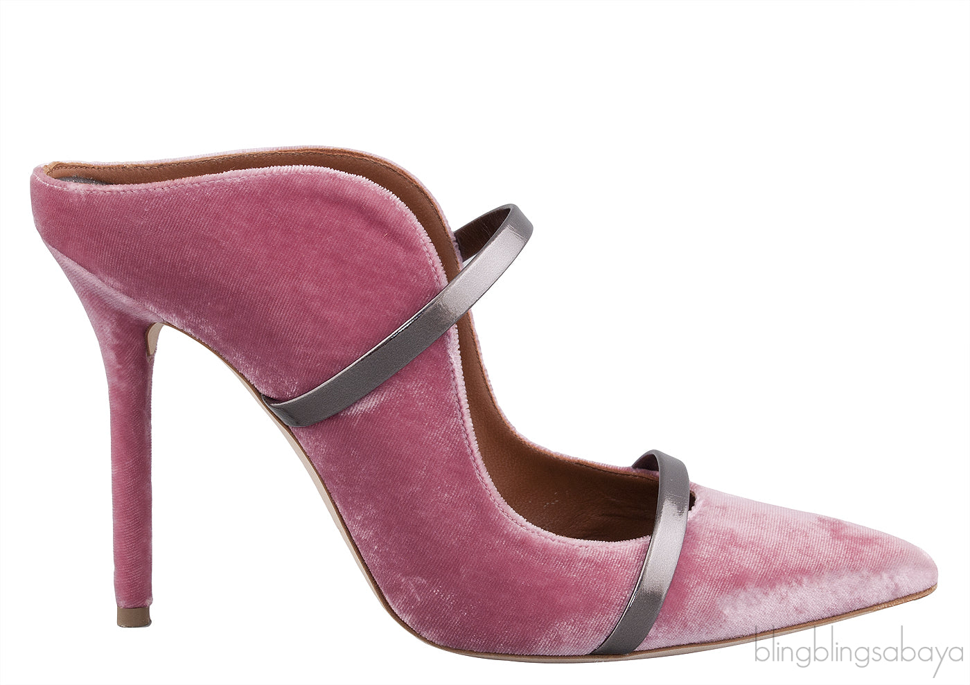 Maureen 100 Pink Velvet Heels
