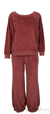Choco Brown Raglan Sweatshirt & Track Pants