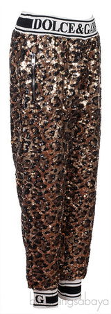 Sequined Leopard Trouser