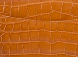 Classic Orange Crocodile Jumbo Flap Bag